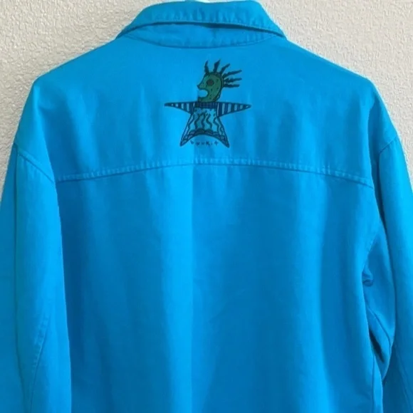 Byrkit Inc NWT Teal Blue Long Sleeve Shirt - Picture 10 of 16